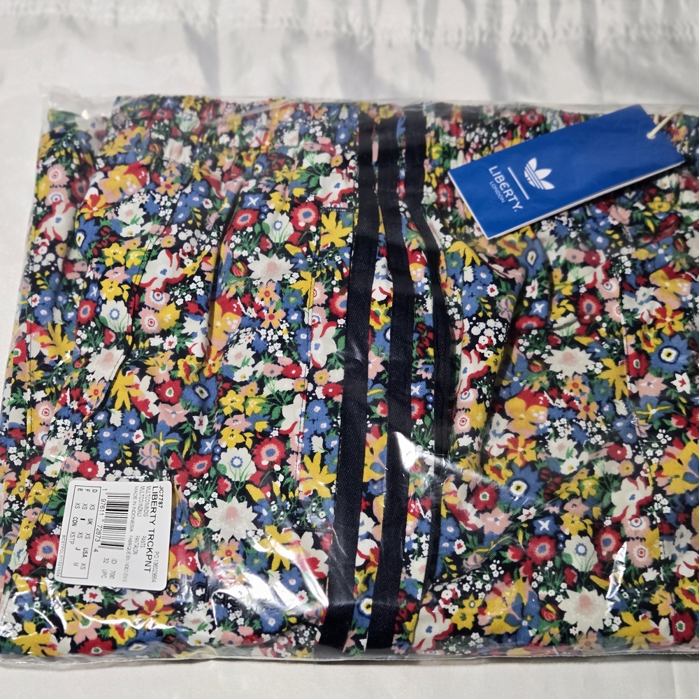 Adidas X Liberty London Wide Leg Floral Track Pants